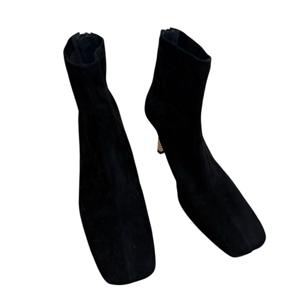 Staccato Black Heeled Boots for Women